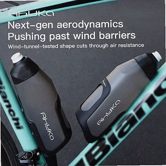 AhyKa Aerodynamic Bike Water Bottle Set 600ml Lightweight Road Bike Cycling